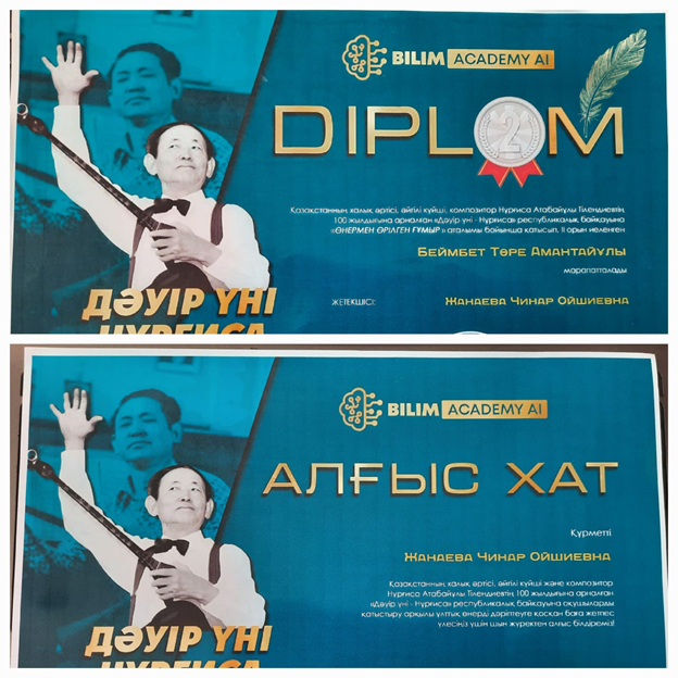 Педогок ұйымдастырушы Жанаева Ч